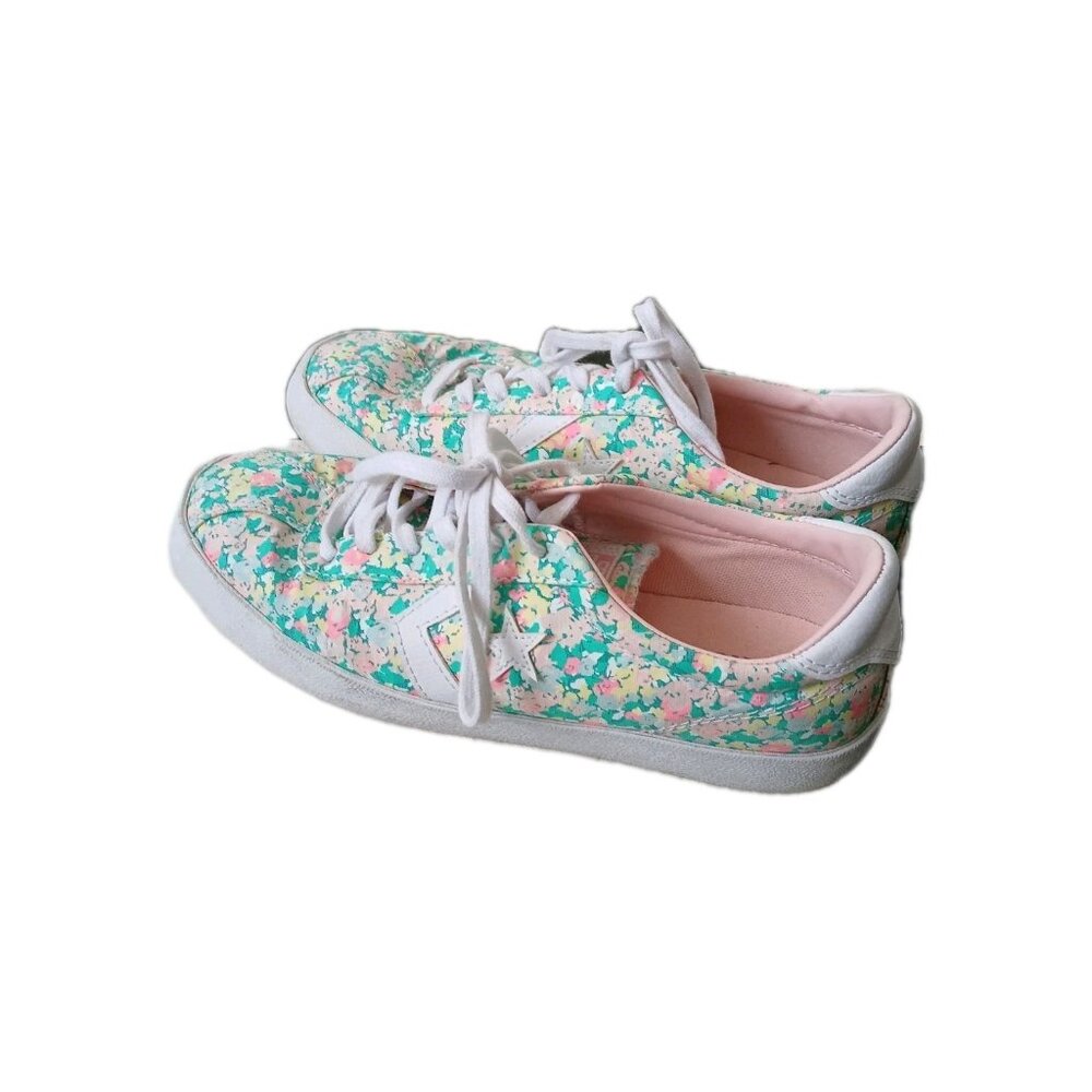 Converse Floral Pastel Streetwear Cottagecore Womems 8 Lace Up Soft Girl Casual